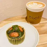 ほうれん草ウインナ―マフィン Spinach Wiener Muffin ＆ Drink（biotaCAFE）
