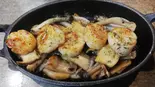 貝柱のキノコ醤油焼き（お好み焼き 鉄板焼 満まん）