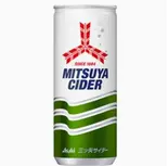 三ツ矢サイダー(250ml缶)Mitsuya soda pop（冷麺ラボ早稲田店 REI-MEN LABO.Waseda）