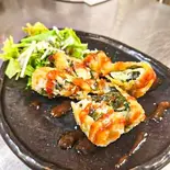 ささみ梅しそ竜田揚げ（焼き鳥居酒屋チキンハート駒川中野店）