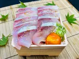 ヒラマサの熟成漬け丼(ネタ倍盛り)Aged marinated yellowtail rice bowl (double toppings)（寿司・海鮮丼 がんこ 尼崎店）