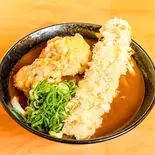 天カレーうどん(温)（自家製さぬきうどんと肉 甚三 高田馬場店）