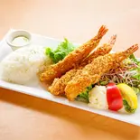 【Coke製品セット】COSTAコーヒ×名物ぷりぷりジャンボエビフライ(3本)（エビフライが自慢の洋食屋 レストランクーポール 砧店）