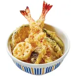 なか卯の上海老天丼 Duble Shrimp & Veggie Tempura Rice Bowl（なか卯 越谷下間久里店）