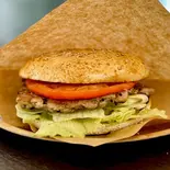 米粉ハンバーガー ポテト＆ドリンクSET（Cafe＆Bar REAL）