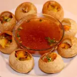 パニプリ8コ / panipuri 8p(【スパイス王国インドで長年修行したシェフのこだわり料理】Himalayan Spice and Masala Mart)