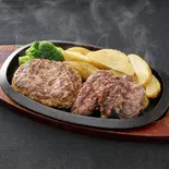 牛ヒレカットステーキ150g×ハンバーグ200g(ソース2)(肉汁牧場チャックステーキ KING 大橋店)