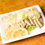 蒸し鶏のねぎソース（福餃子）