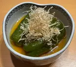 ピーマンの揚げびたし（焼鳥どん 札幌すすきの店）