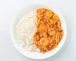 海老卵チリ飯 Shrimps with chili sauce ＆ rice（心意）