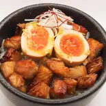 肉めし 豚トロルーローハン Taiwanese braised toro pork and half boiled egg bowl（肉めし 八）