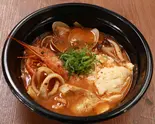 F-1113】海鮮赤スンドゥブKorean-style red seafood sundubu stew（ビビンバ・カルビ丼・スンドゥブ グンチャン 神戸駅前店）