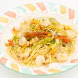 エビペペロンチーノ/Shrimp Peperoncino（PRINCE FOOD CORNER）
