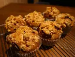 オーガニックチョコとバナナの米粉マフィン(米と米粉のグルテンフリー Hoy’s Cafe)