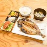 灰干しあじ定食（ひもの野郎八重洲店）