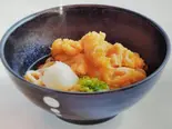 とり天ぶっかけうどん（福原製麺つるつる）