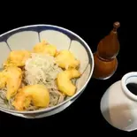 【冷蕎麦】小海老天ぶっかけ蕎麦（そば 冷泉）