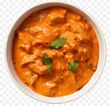 バターチキンカレーセット(バターチキンカレー、ラッシー、サラダ、ナンかライス)(NAMASTE HIMAL)