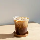 アイスカフェオレ Ice Cafe au lait(【自家製もっちりベーグル】ベーグルカフェZERO 浅草)
