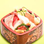 特上ちらし箱寿司（寿司処 菱膳 築地店）