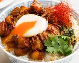 【温玉】特製豚角煮のルーローハン (Soft-Boiled Egg) Lu Rou Fan（魯肉食堂(ルーローショクドウ) 名楽町店）