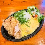 唐揚げおろしポン酢オムライス（GB's CAFE area1 圧倒的コスパ！！）