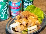 にんにく醤油チキン 揚げトッポキ付き(韓国ダイニング オットケドゥンテゲッチ)