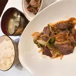 焼き肉定食  ママのお得意1品付（喫茶 たんぽぽ）