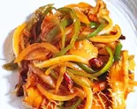 牛ハチノスの辛み炒め【辣炒牛肚】(中華料理 聚楽園)