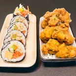 キンパ1本＆チキン4個セット（ドングラミキンパ＆チキン）
