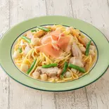 ③生ハムと貝柱のレモンバターソース（ゆであげ生パスタ もちの木パスタ 三鷹店）