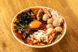 全部のせ旨辛スタミナ中華そば（背脂煮干中華そば 我武者羅 方南通り店）