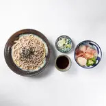 海鮮丼セット（蕎麦切りくろ 大通本店）