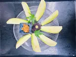 冷やし水茄子味噌添え(四季旬彩 料理人が魅せる神田和食店 桃源郷)