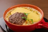 クリームドリアオム＆ハンバーグ（下北沢たまごけん）