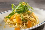 からすみ、ルーコラのペペロンチーノ スパゲッティ（南イタリア料理 Osteria NORA）