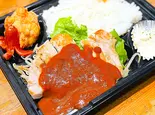 豚ロースのトンテキ特製デミソース弁当(餃子工房 ちびすけ 阿倍野橋店)
