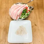 【人気】ミックス焼き~豚、イカ入り~(お好み焼き ひろ)