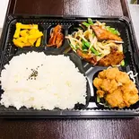 ニラレバー弁当(手作り餃子 西遊記 マーラータン)