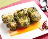 炭火焼ほうれん草チキンティッカ(3pcs)（本格インド料理レストラン DESI TANDOOR B.B.Q. 日本橋店）