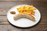 自家製ブーダンブラン(絹引きホワイトソーセージ) フライドポテト付き（maison de A+）