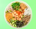炙りサーモンの和風ポキサラダボウル  grilled salmon（14種野菜のヘルシーポキサラダボウル HEALTHY POKE SALAD TOKYO）