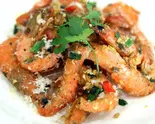 焼きエビ塩味 Tom rang muoi (salt roasted shrimp)（ベトナム料理ハノイレストラン川崎）