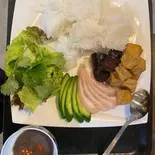 ブン・厚揚げ・エビ塩漬け BÚN ĐẬU MẮM TÔM（ベトナム料理チェーサイン2号レストラン）
