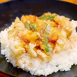 《期間限定！》海老とねぎのかき揚げ丼（そば・うどんと丼のいなたや）