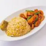 炒飯プレート鶏肉の辛子炒め（本格中華エクスプレス(旧上海エクスプレス駒沢店)）