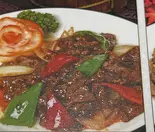 牛肉、野菜黑胡椒炒め（鴻運食房）
