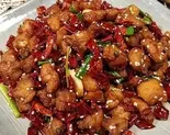 重庆辣子鸡(鶏肉のじゅうけい四川風炒め)（中崋苑）