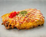 オム焼きそば Omelette Yakisoba（お好みハウス ドンドン）