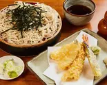 天ざる Chilled Soba Noodles with Tempura（蕎麦屋 中村屋）